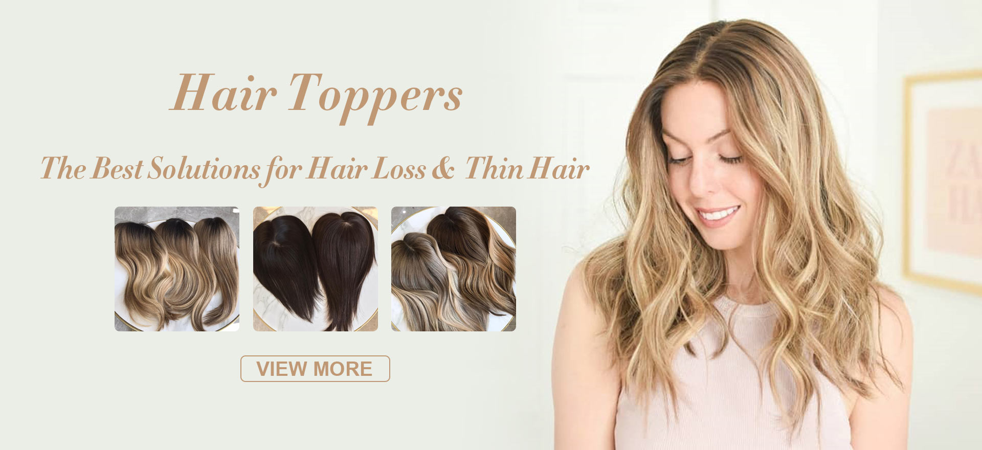 Human hair topper, wigs, and extensions manufacturer